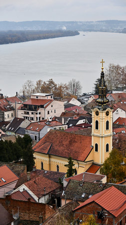 Zenum Belgrade view from Gardosの写真素材