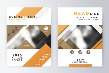 Ready design annual report business finance. Leaflets and cover A4 presentation layout.のイラスト素材