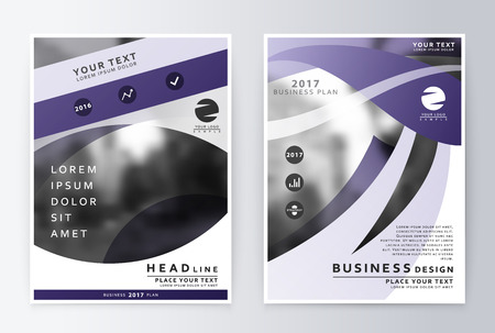 Ready design annual report business finance. Leaflets and cover A4 presentation layout.のイラスト素材
