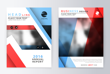 Annual report brochure. Business plan flyer design template. Business paper. Leaflet cover presentation layout in A4 size.のイラスト素材