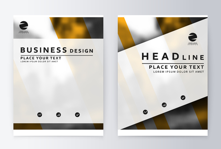 layout design template. Annual report brochure. Business flyer design template. Business paper. Leaflet cover presentation layout in A4 size.のイラスト素材