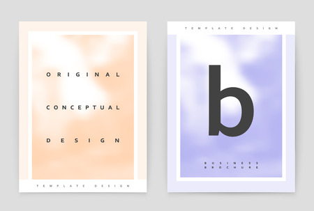 Layout design template, annual report brochure. Business flyer design template.のイラスト素材
