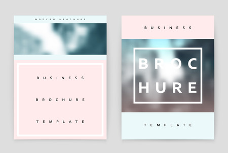 Layout design template, annual report brochure. Business flyer design template.のイラスト素材