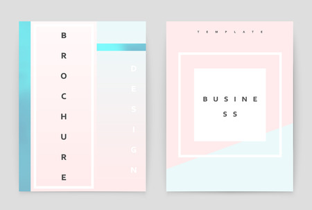 Layout design template, annual report brochure. Business flyer design template.のイラスト素材