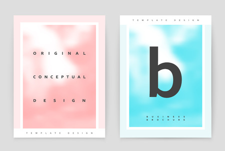 Layout design template, annual report brochure. Business flyer design template.のイラスト素材