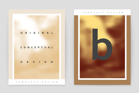 Layout design template, annual report brochure. Business flyer design template.のイラスト素材