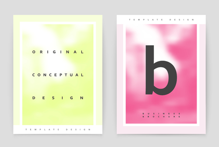 Layout design template, annual report brochure. Business flyer design template.のイラスト素材