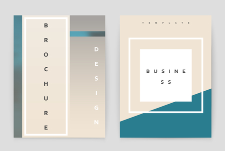 Layout design template, annual report brochure. Business flyer design template.のイラスト素材