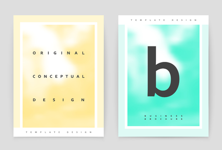 Layout design template, annual report brochure. Business flyer design template.のイラスト素材
