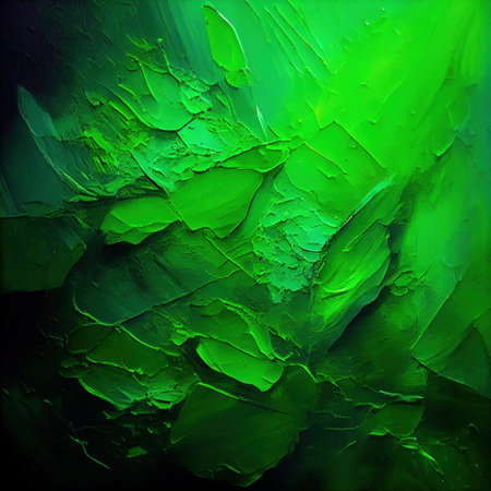 Paint texture green colors. Oil painted background. Abstract backdrop. Painted wall texture. acrylic paint. colorful painting grunge brush. generative aiの素材