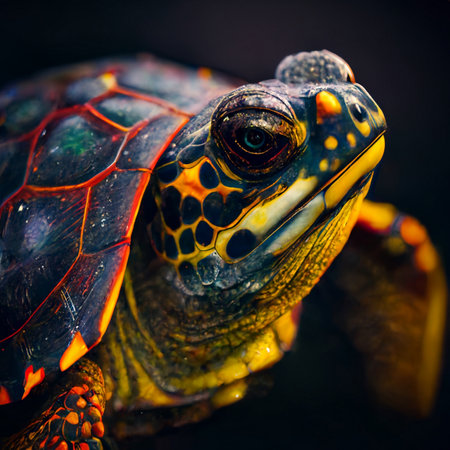 Sea turtle. Generative AIの素材