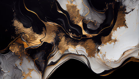 Background mixed liquid paint beige and white, gold colors. Luxury marble texture. Marble wallpaper oil slick watercolor. liquid oil background. generative aiの素材