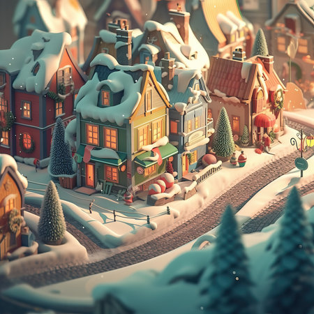 Merry Christmas and Happy new year. Festive design with decorative elements. holiday season. Greeting card, banner, poster. generative aiの素材