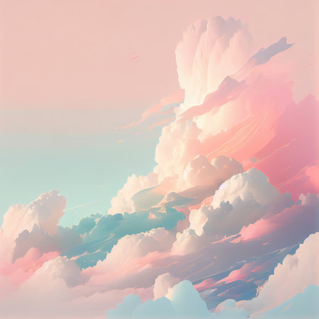 Abstract gradient background soft pastel colors. generative aiの素材