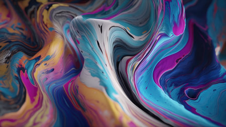 Abstract oil painted background. Gradient mix oil paint. Texture paint. generative aiの素材