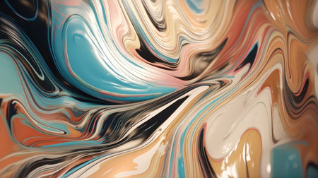 Abstract oil painted background. Gradient mix oil paint. Texture paint. generative aiの素材