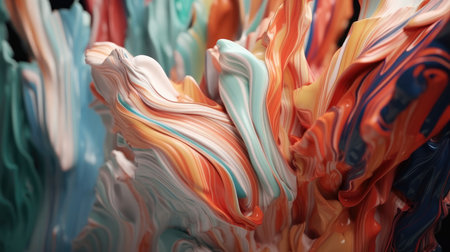 Abstract oil painted background. Gradient mix oil paint. Texture paint. generative aiの素材