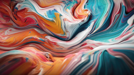 Abstract oil painted background. Gradient mix oil paint. Texture paint. generative aiの素材