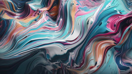 Abstract oil painted background. Gradient mix oil paint. Texture paint. generative aiの素材