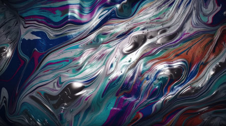 Abstract oil painted background. Gradient mix oil paint. Texture paint. generative aiの素材