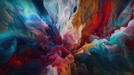 Abstract oil painted background. Gradient mix oil paint. Texture paint. generative aiの素材