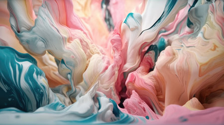 Abstract oil painted background. Gradient mix oil paint. Texture paint. generative aiの素材