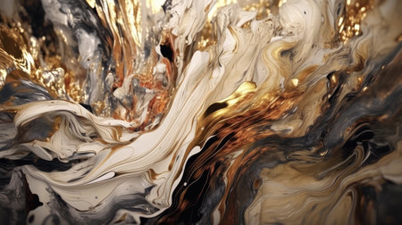 Abstract oil painted background. Gradient mix oil paint. Texture paint. generative aiの素材