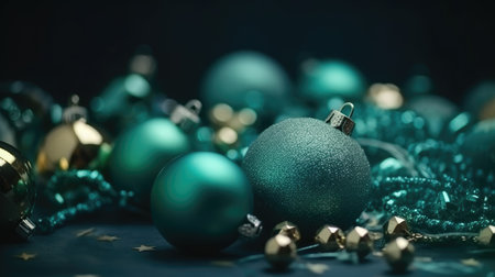 Christmas and New Year background. Festive seasonal Christmas bright background. Holiday poster and banner, greeting card. generative aiの素材