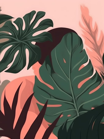 Modern abstract minimal poster, social media banner. Background minimalism art design. cover for cards, flyers, advertising brochures. generative aiの素材