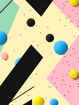 Abstract geometric background with space for text. Minimal styleの素材