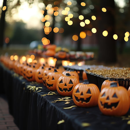 Halloween pumpkin. Halloween background. generative aiの素材