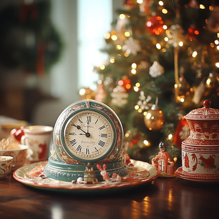 Merry Christmas and Happy new year. Festive background for Christmas holiday. Xmas holiday. Festive banner and poster, greeting card. generative aiの素材