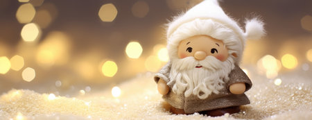 Horizontal Christmas banner, web poster, header cap for website. Merry Christmas and Happy New Year. Festive bright beautiful background. generative aiの素材