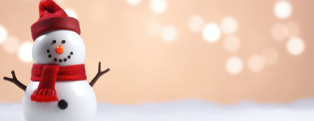Horizontal Christmas banner, web poster, header cap for website. Merry Christmas and Happy New Year. Festive bright beautiful background. generative aiの素材