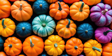 Pumpkins for Halloween. Happy Halloweenの素材