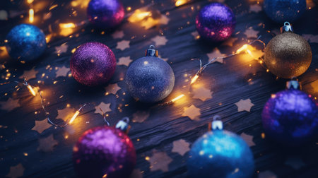 Merry Christmas and a happy new year. Festive xmas background. Holiday Christmasの素材