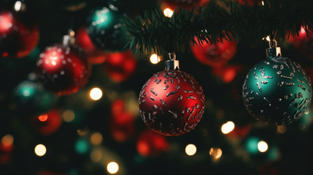 Merry Christmas and a happy new year. Festive xmas background. Holiday Christmasの素材