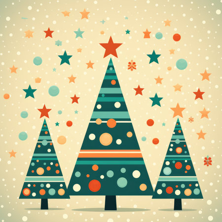 Christmas tree decorated. Christmas treeの素材