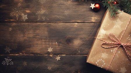 Christmas with new background. Christmas gift boxの素材
