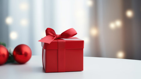 Merry Christmas and a happy new year. Background with Christmas gift boxの素材