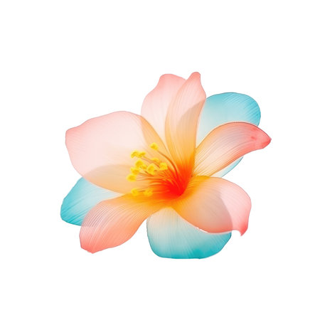 beautiful blossom flower isolatedの素材