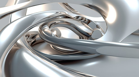 Abstract metallic background. 3d rendering,  3d illustration.の素材