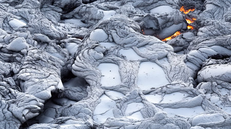 Mammoth Hot Springs, Yellowstone National Park, Wyoming, USAの素材