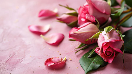 Beautiful flowers Valentine's Day. Romantic background with flowers for birthday, wedding. Spring background with flowersの素材