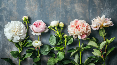 Beautiful flowers Valentine's Day. Romantic background with flowers for birthday, wedding. Spring background with flowersの素材