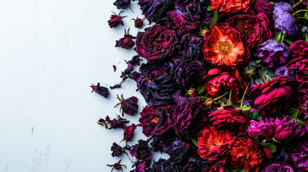 Beautiful flowers Valentine's Day. Romantic background with flowers for birthday, wedding. Spring background with flowersの素材