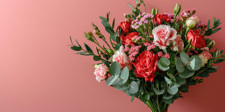 Beautiful flowers Valentine's Day. Romantic background with flowers for birthday, wedding. Spring background with flowersの素材