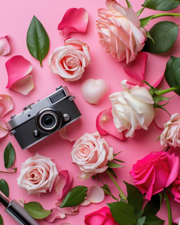Beautiful flowers Valentine's Day. Romantic background with flowers for birthday, wedding. Spring background with flowersの素材