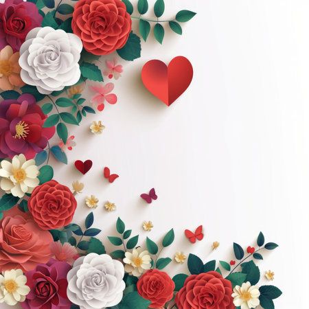 Beautiful flowers Valentine's Day. Romantic background with flowers for birthday, wedding. Spring background with flowersの素材
