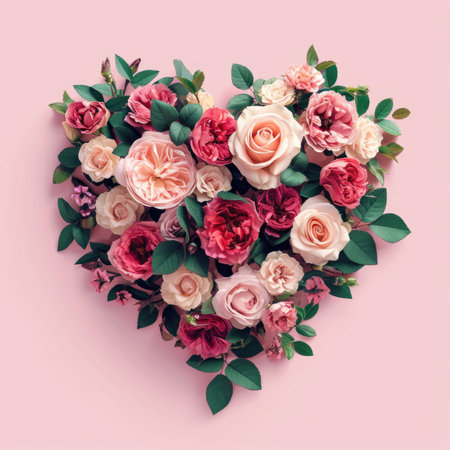 Beautiful flowers Valentine's Day. Romantic background with flowers for birthday, wedding. Spring background with flowersの素材